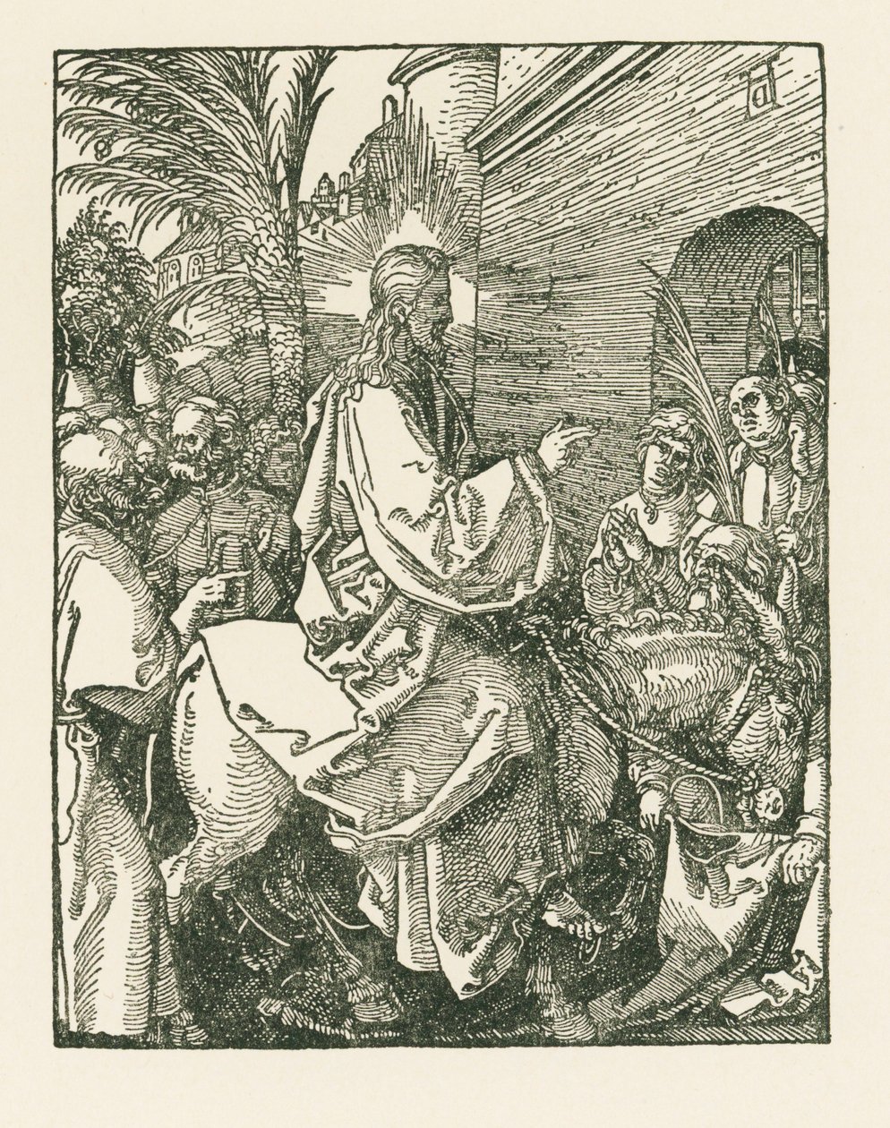 Kristi intåg i Jerusalem, ca 1508-09 (träsnitt) av Albrecht Dürer or Duerer