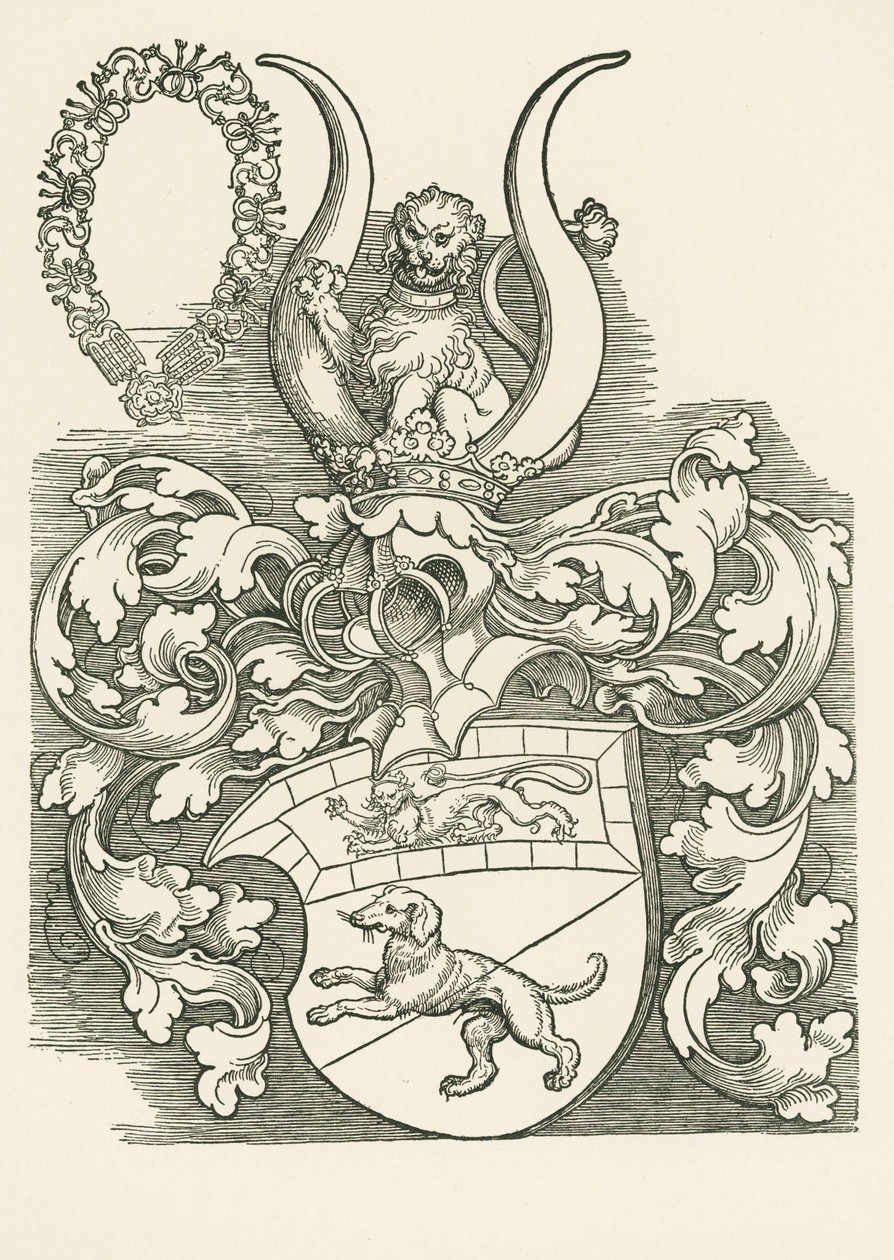 Vapensköld för Lorenz Staiber av Albrecht Dürer or Duerer