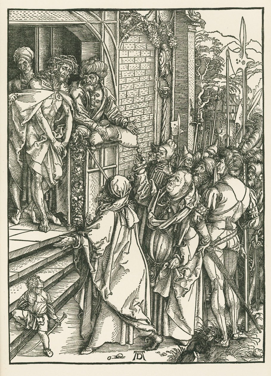 Ecce Homo, ca 1498 (träsnitt) av Albrecht Dürer or Duerer
