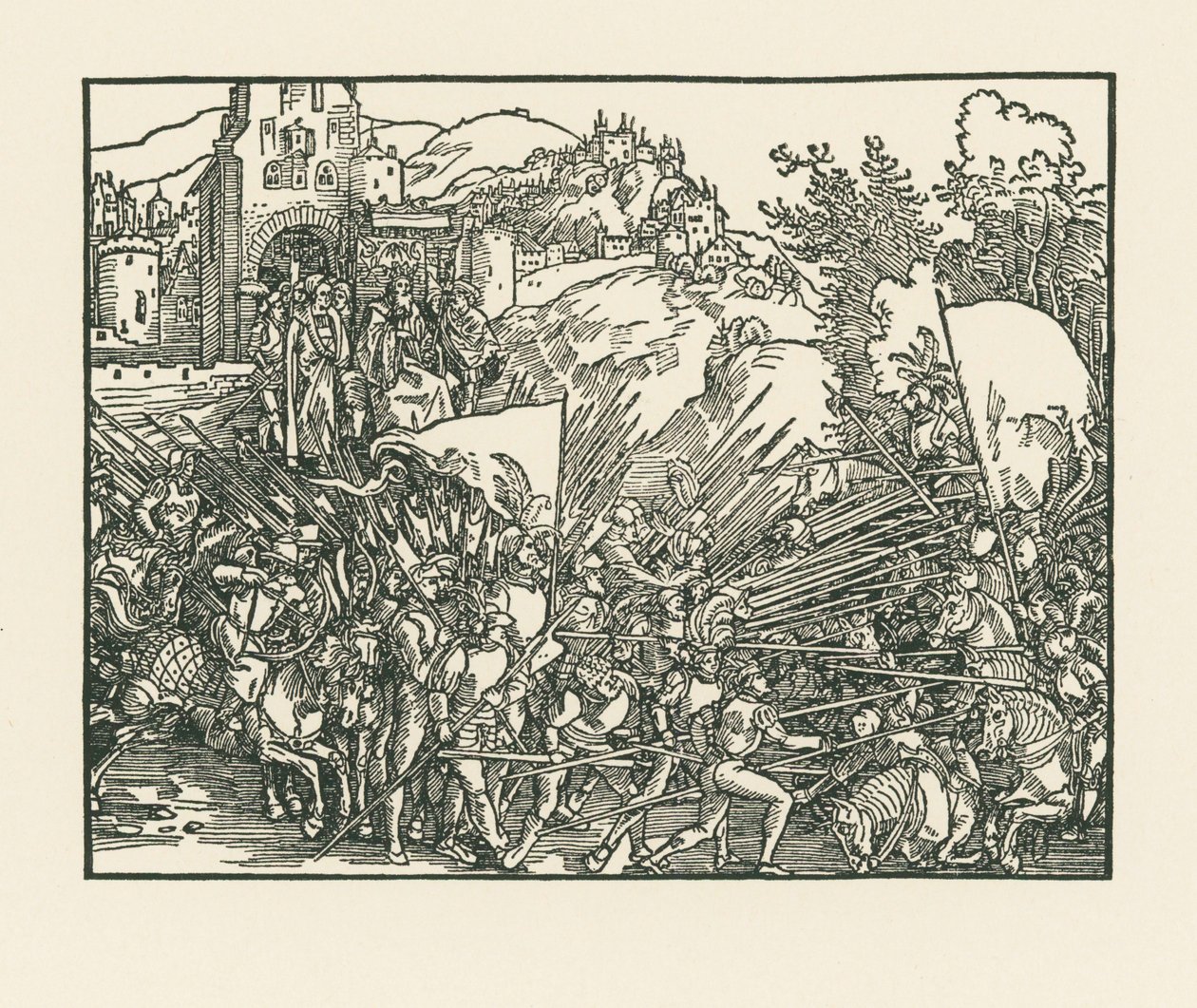 Holofernes i kamp mot judarna av Albrecht Dürer or Duerer