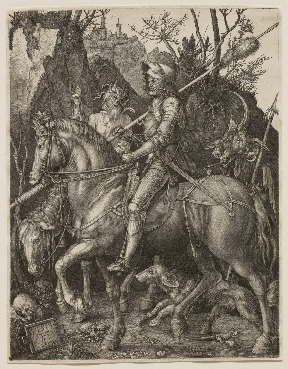 Riddare, döden och djävulen av Albrecht Dürer