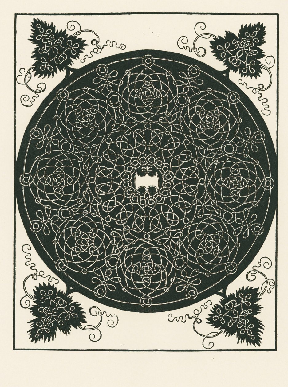 Knut med lång sexkantig mittdel och runda spiraler av Albrecht Dürer or Duerer