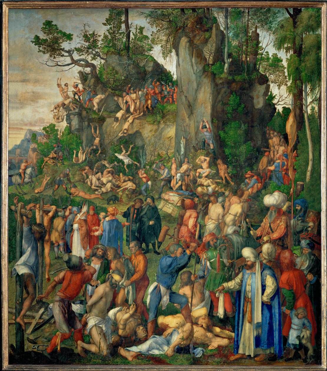 Martyrdöden för de tiotusen kristna av Albrecht Dürer or Duerer