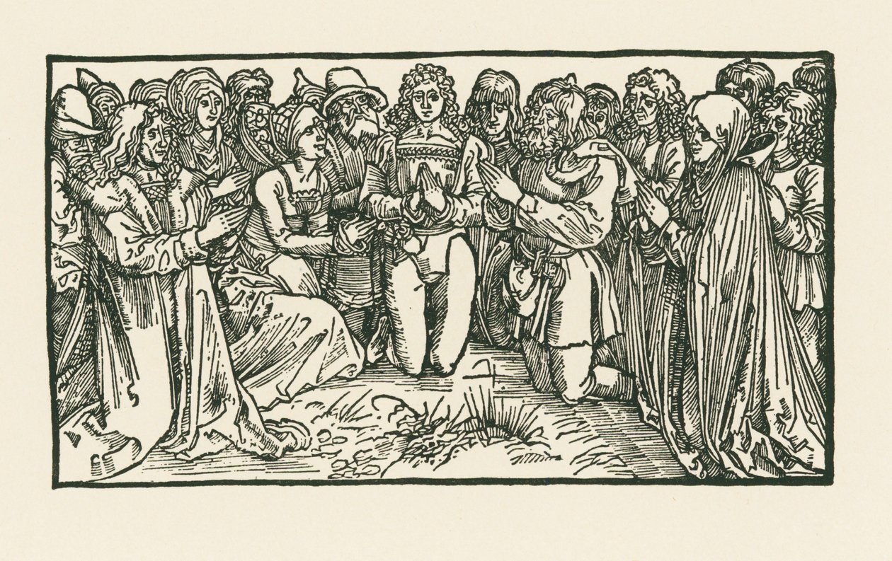 Män och kvinnor i bön av Albrecht Dürer or Duerer