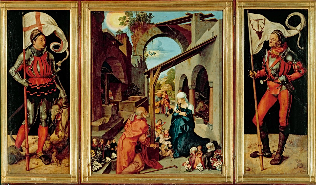 Paumgartner Altare, ca 1500 (olja på kalkpanel) av Albrecht Dürer or Duerer