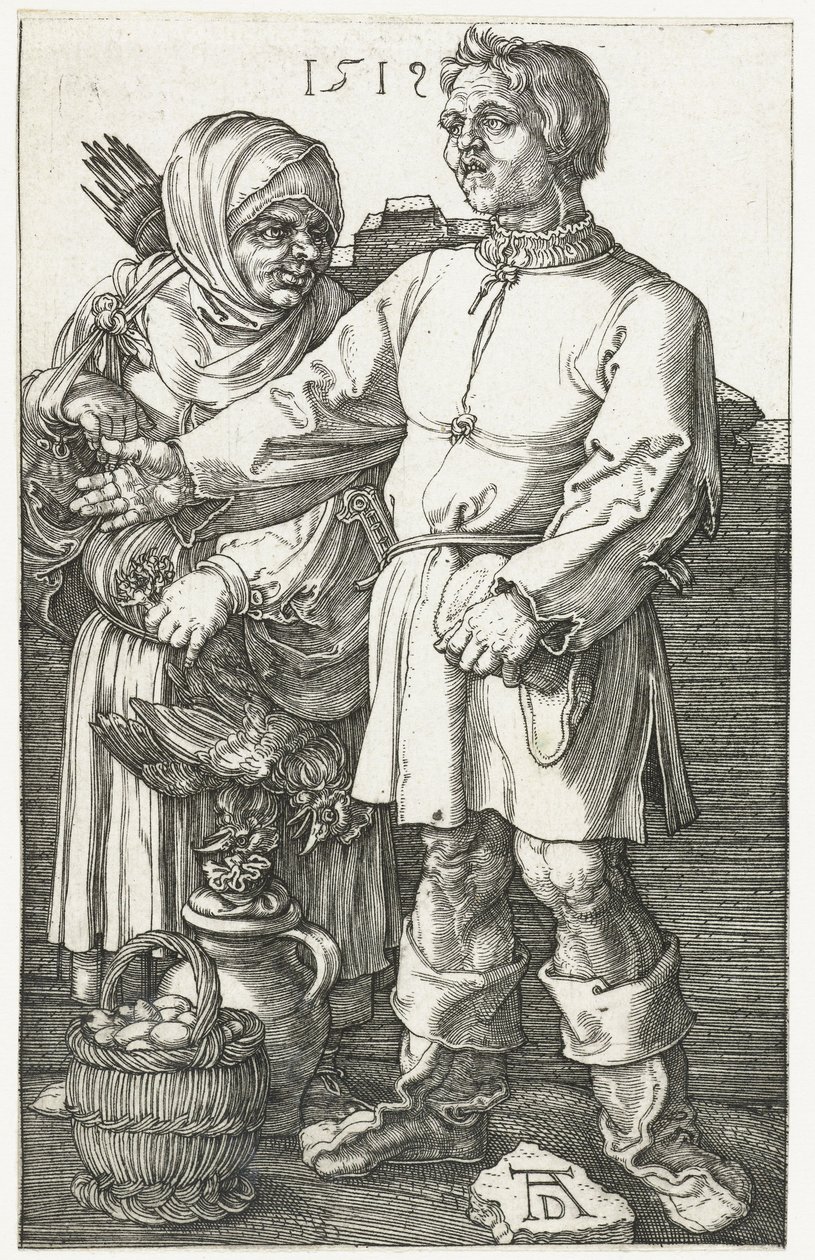 Bondepar på marknaden av Albrecht Dürer or Duerer