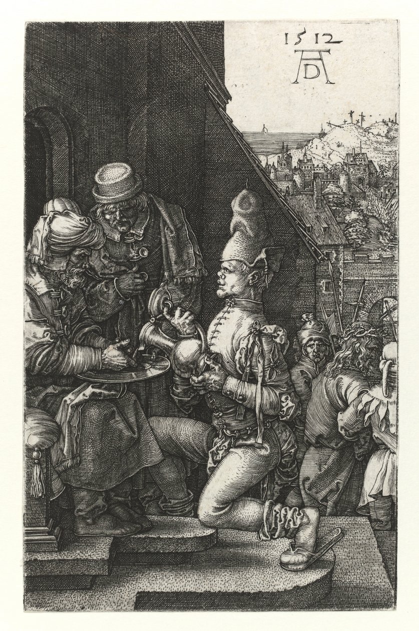 Pilatus tvättar sina händer, 1512 av Albrecht Dürer