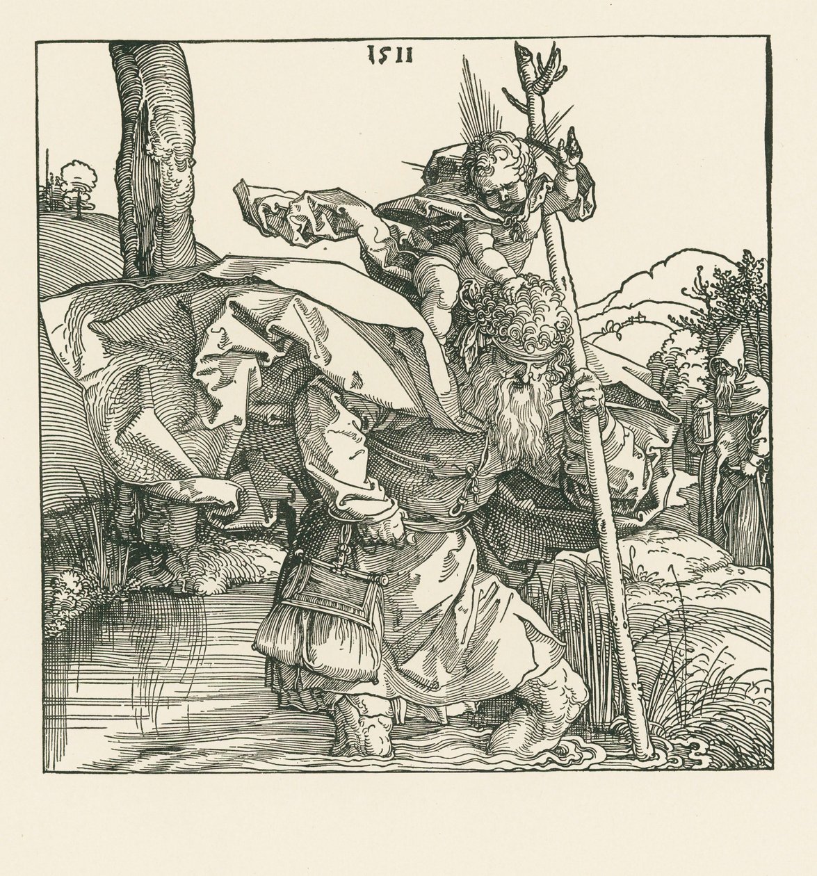 Sankt Kristoffer av Albrecht Dürer or Duerer