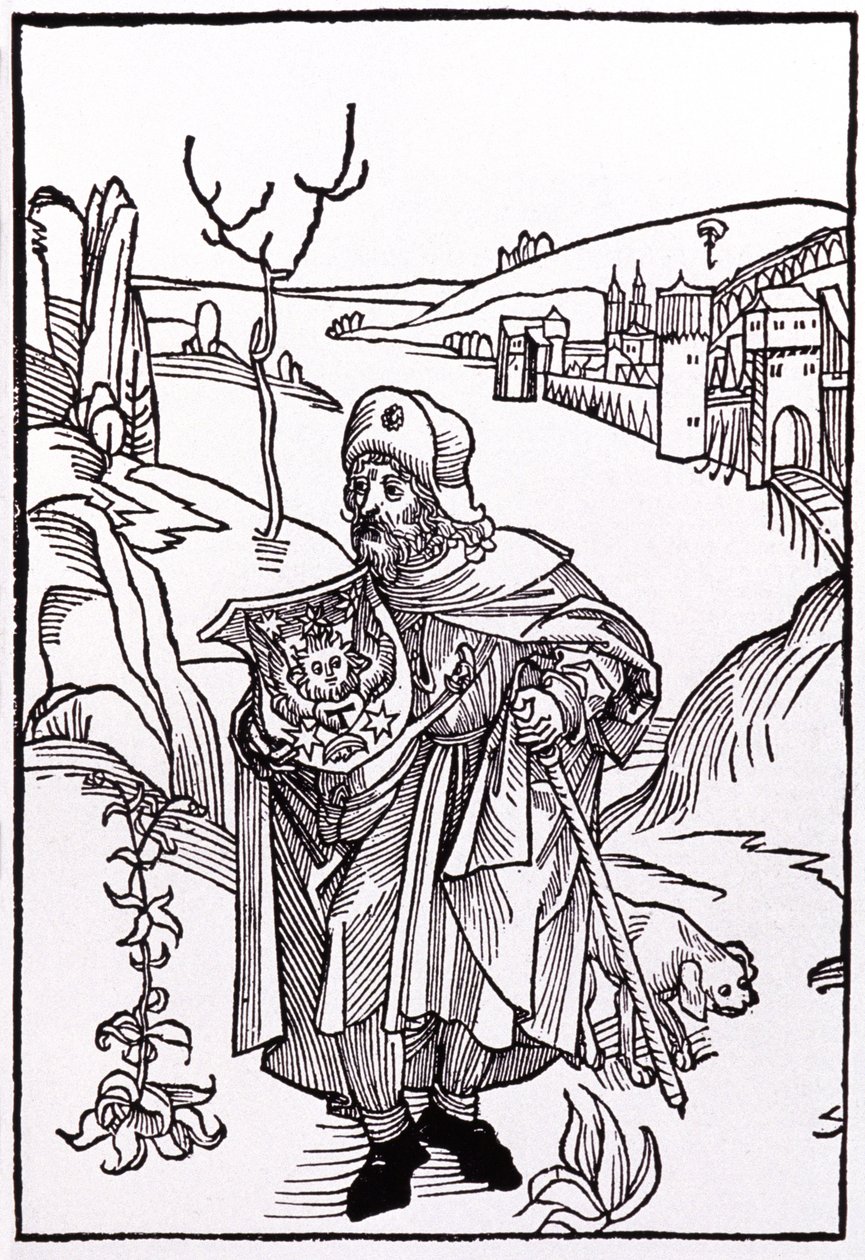 Santiago de Compostela. 1489 (gravyr) av Albrecht Dürer
