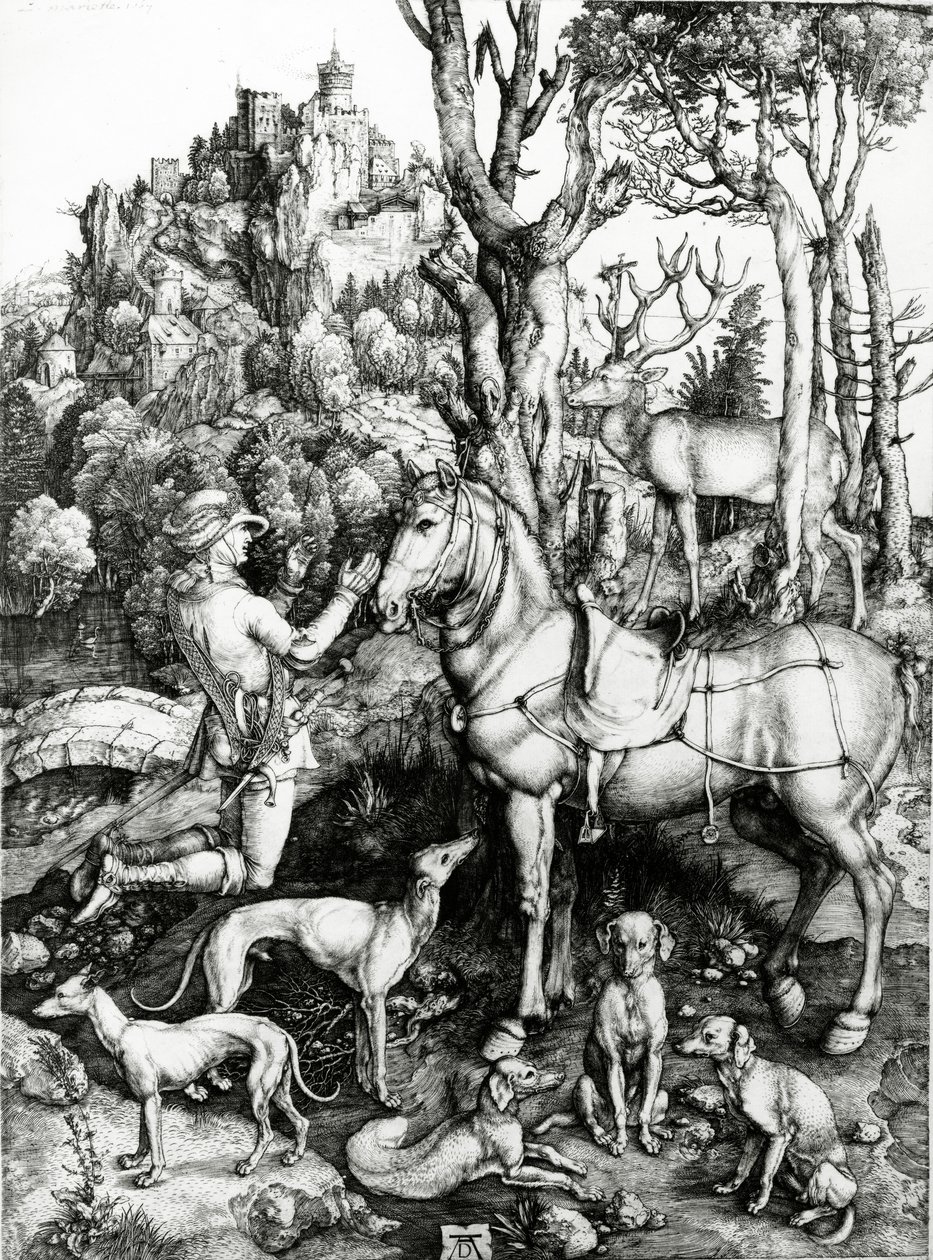 St Eustace av Albrecht Dürer
