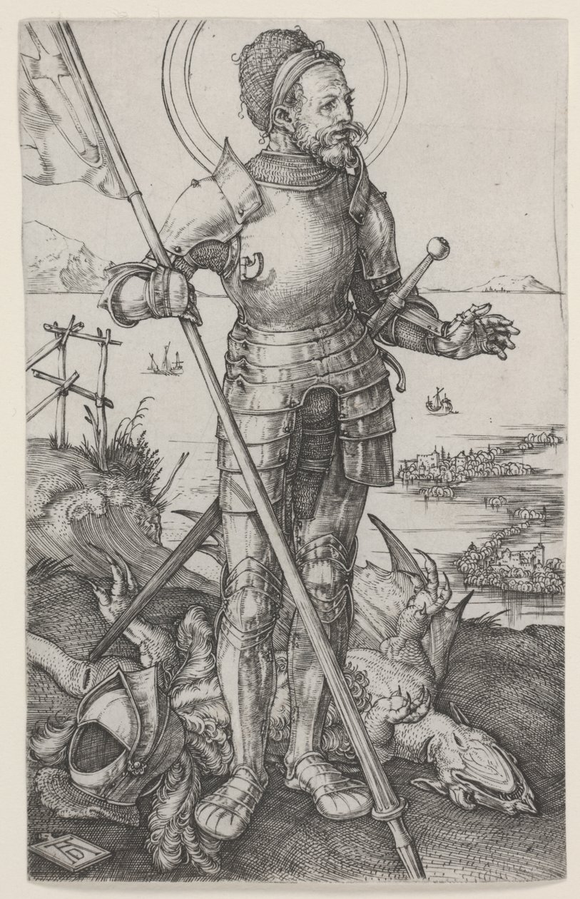 St George till fots av Albrecht Dürer