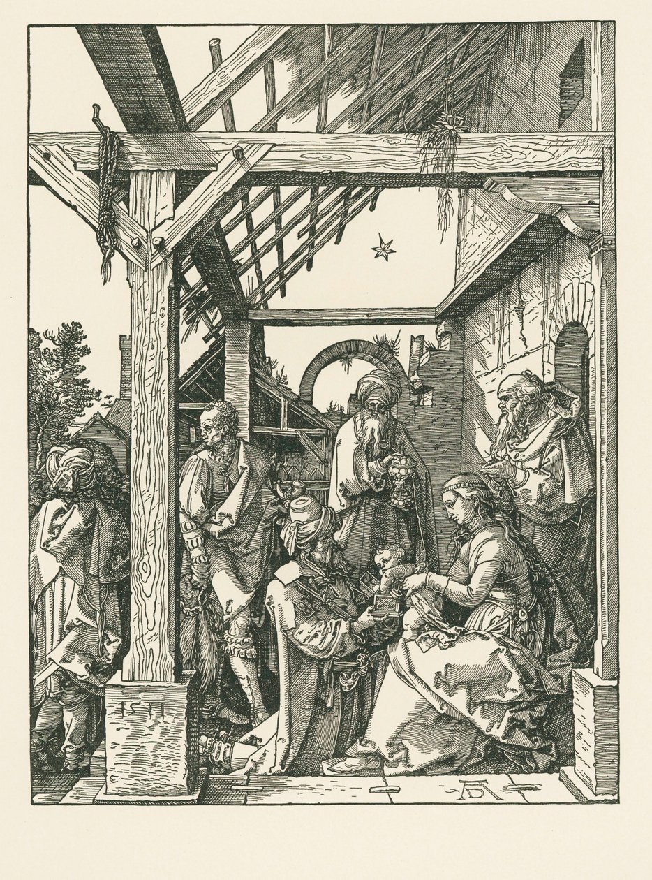 De vise männens tillbedjan av Albrecht Dürer or Duerer