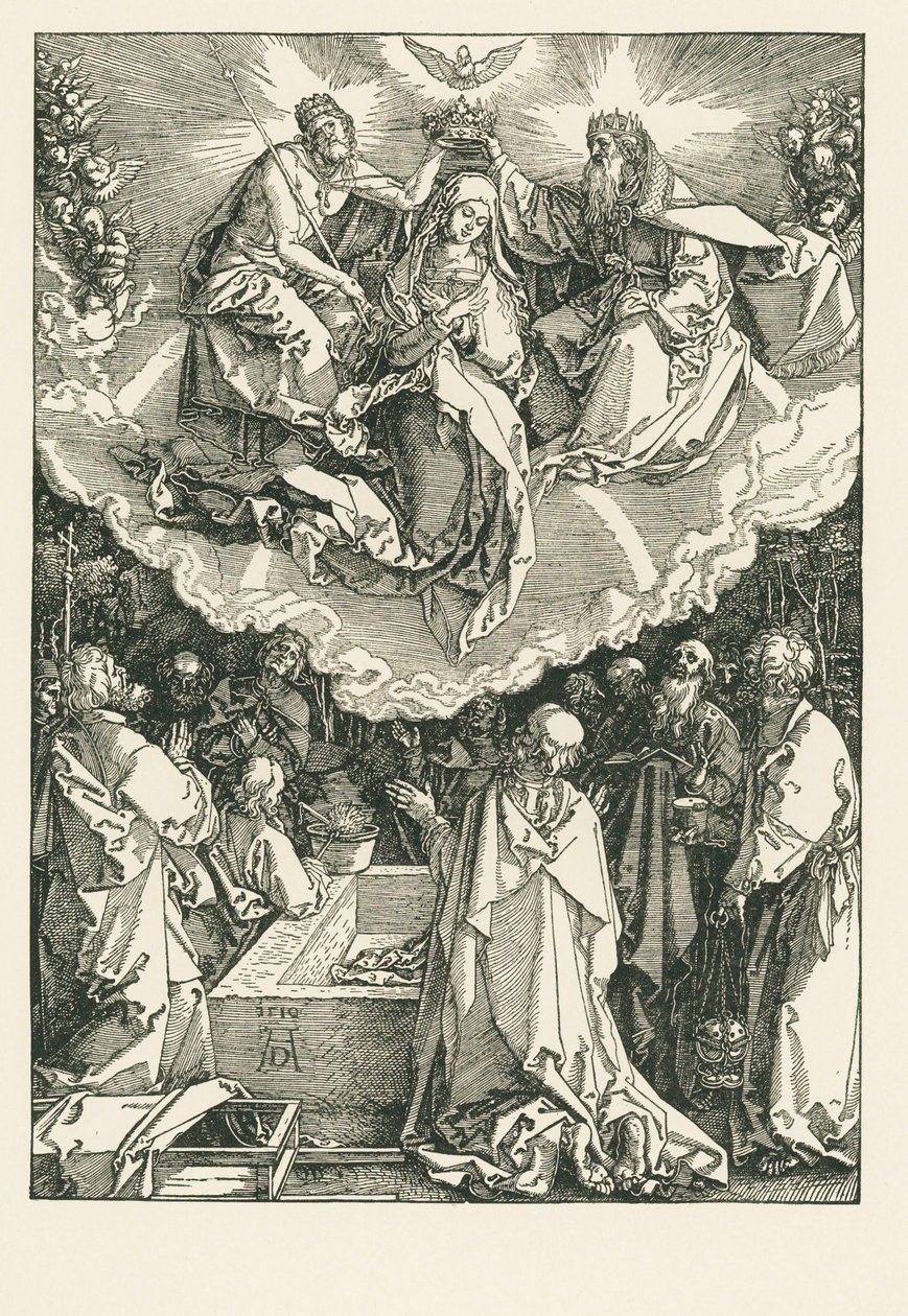 Jungfru Marias himmelsfärd och kröning av Albrecht Dürer or Duerer