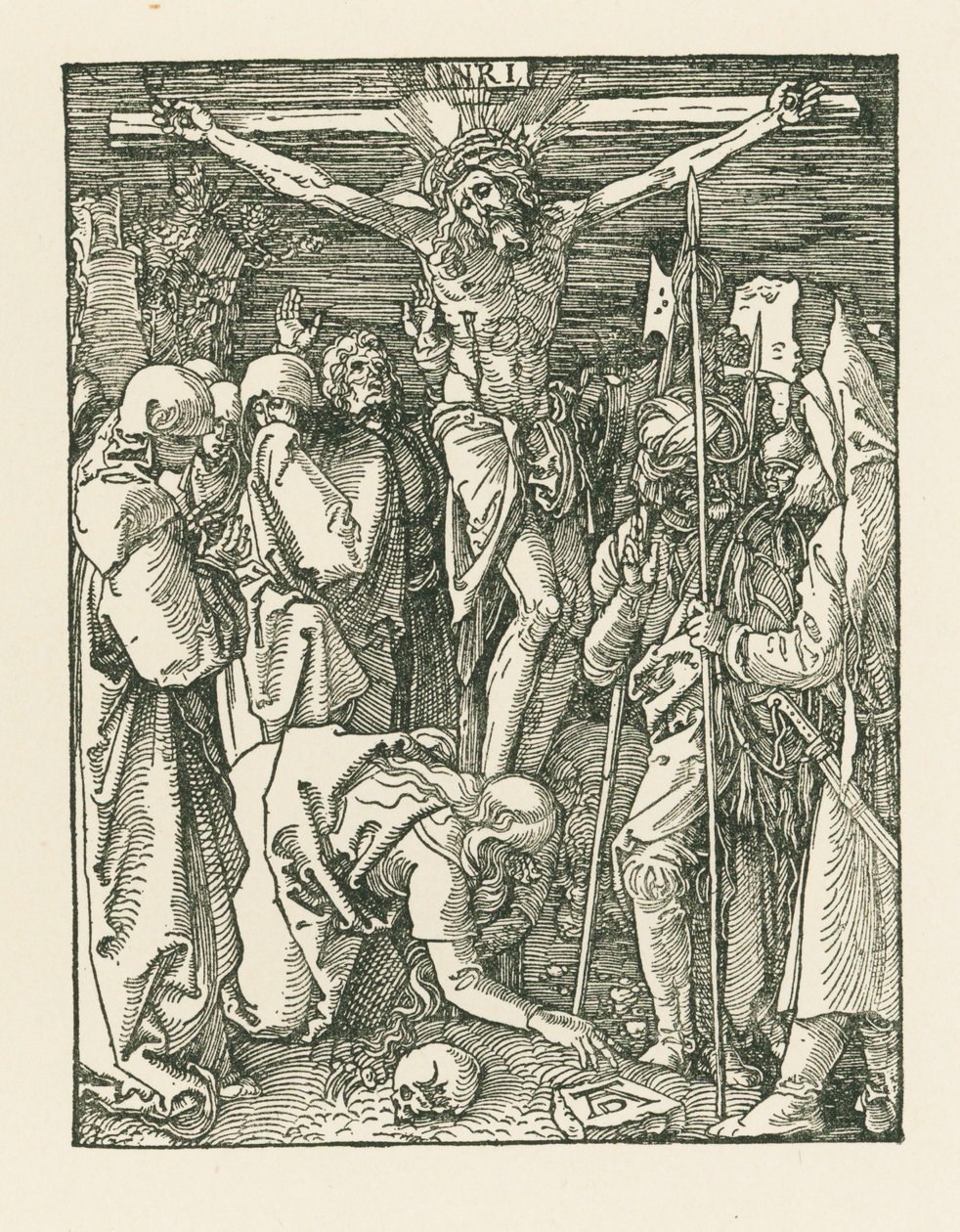 Korsfästelsen, ca 1509 (träsnitt) av Albrecht Dürer or Duerer