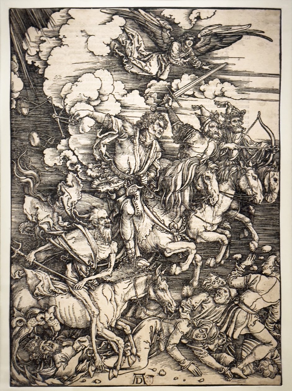 Apokalypsens fyra ryttare av Albrecht Dürer or Duerer