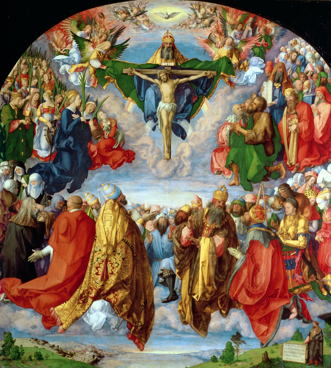 Landauer altartavla, alla helgons dag av Albrecht Dürer