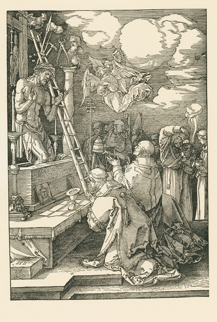 Mässan för Sankt Gregorius av Albrecht Dürer or Duerer