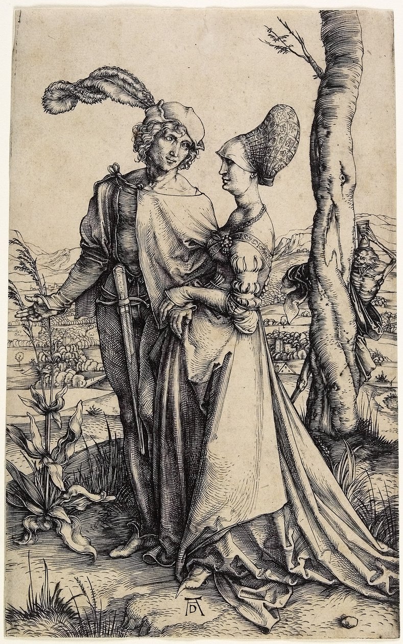 Promenaden, omkring 1496 av Albrecht Dürer