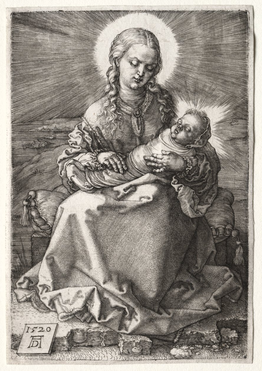 Jungfrun med det insvepta barnet av Albrecht Dürer or Duerer