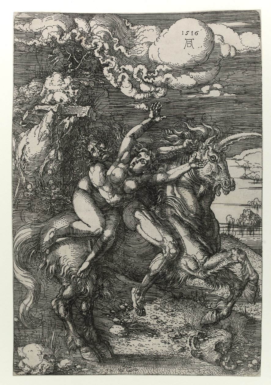 Bortförandet på enhörningen av Albrecht Dürer