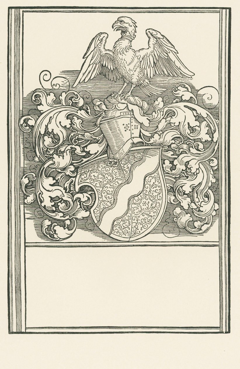 Michael Behaims vapensköld, ca 1518-20 (träsnitt) av Albrecht Dürer or Duerer