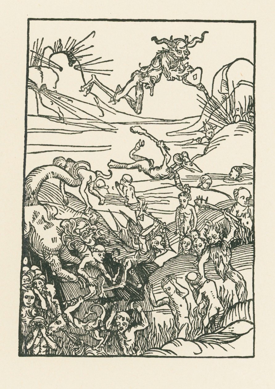 De fördömdas eviga klagan av Albrecht Dürer or Duerer