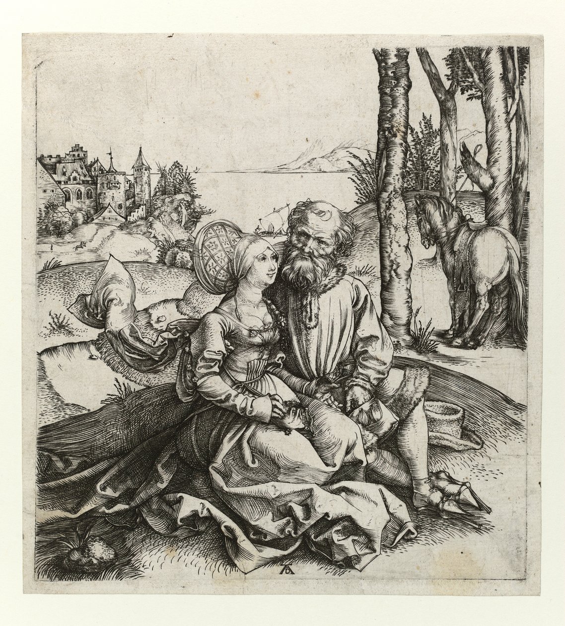 Det illa sorterade paret, c.1495 av Albrecht Dürer