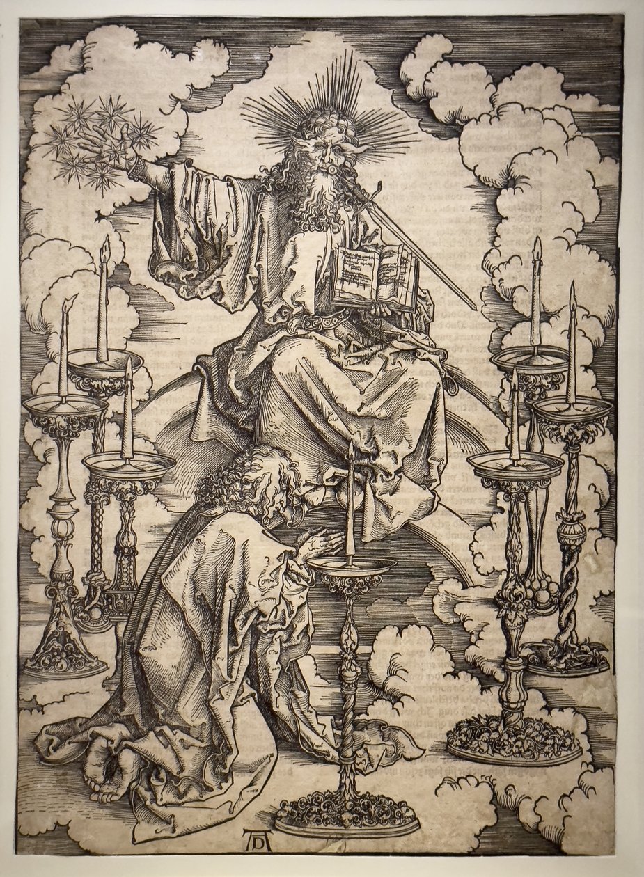 Visionen om de 7 ljusstakarna av Albrecht Dürer or Duerer