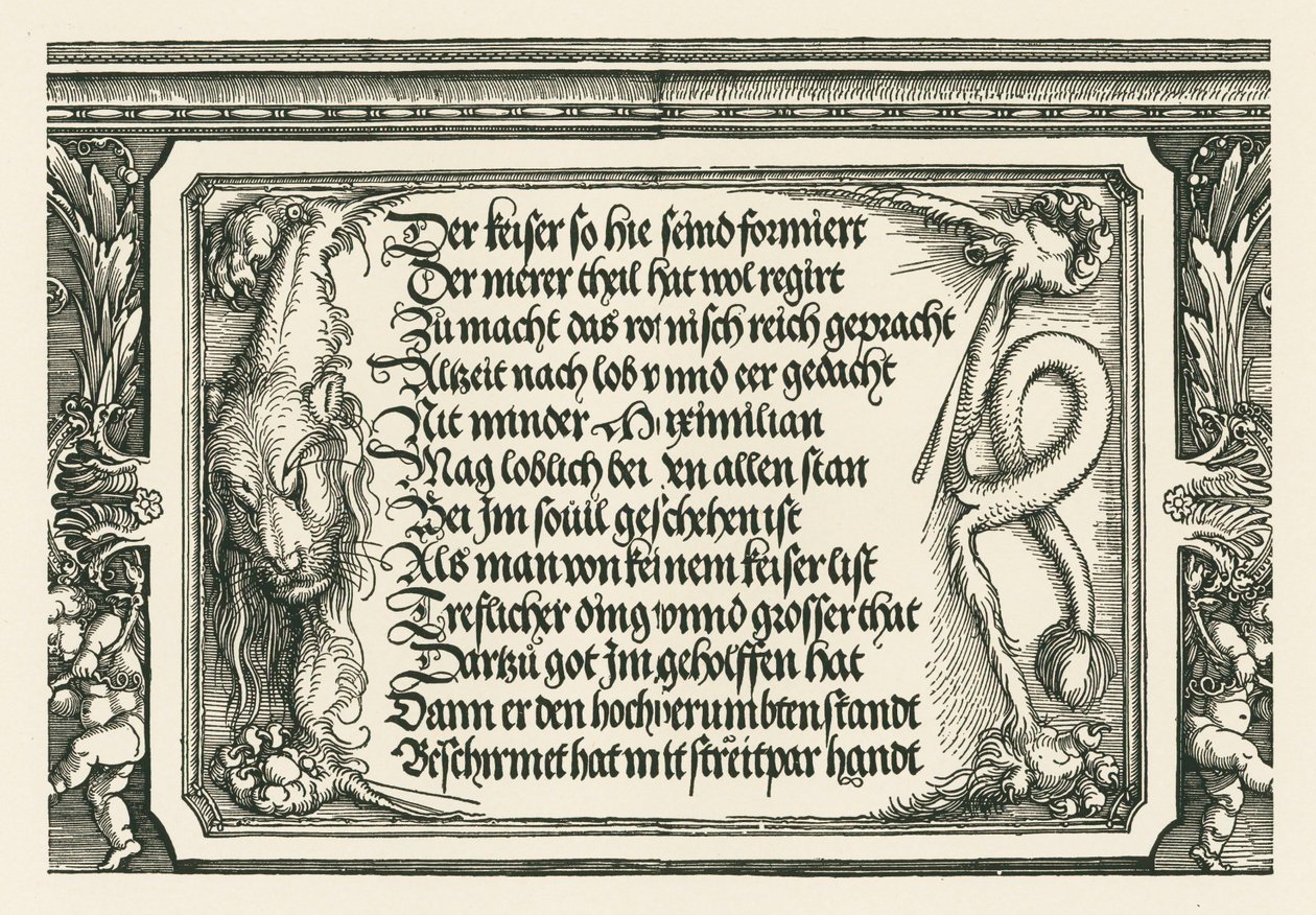 Triumfbåge för kejsar Maximilian I av Albrecht Dürer or Duerer