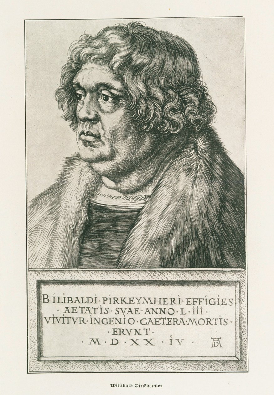 Willibald Pirckheimer av Albrecht Dürer or Duerer
