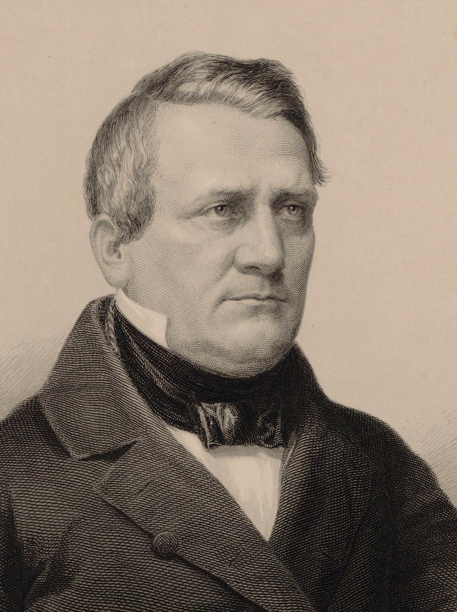 Porträtt av kompositören Franz Lachner 1803-1890, 1850. av Albrecht Fürchtegott Schultheiss
