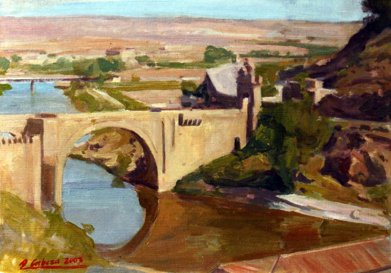 Alcantarabron Toledo av Alejandro Cabeza