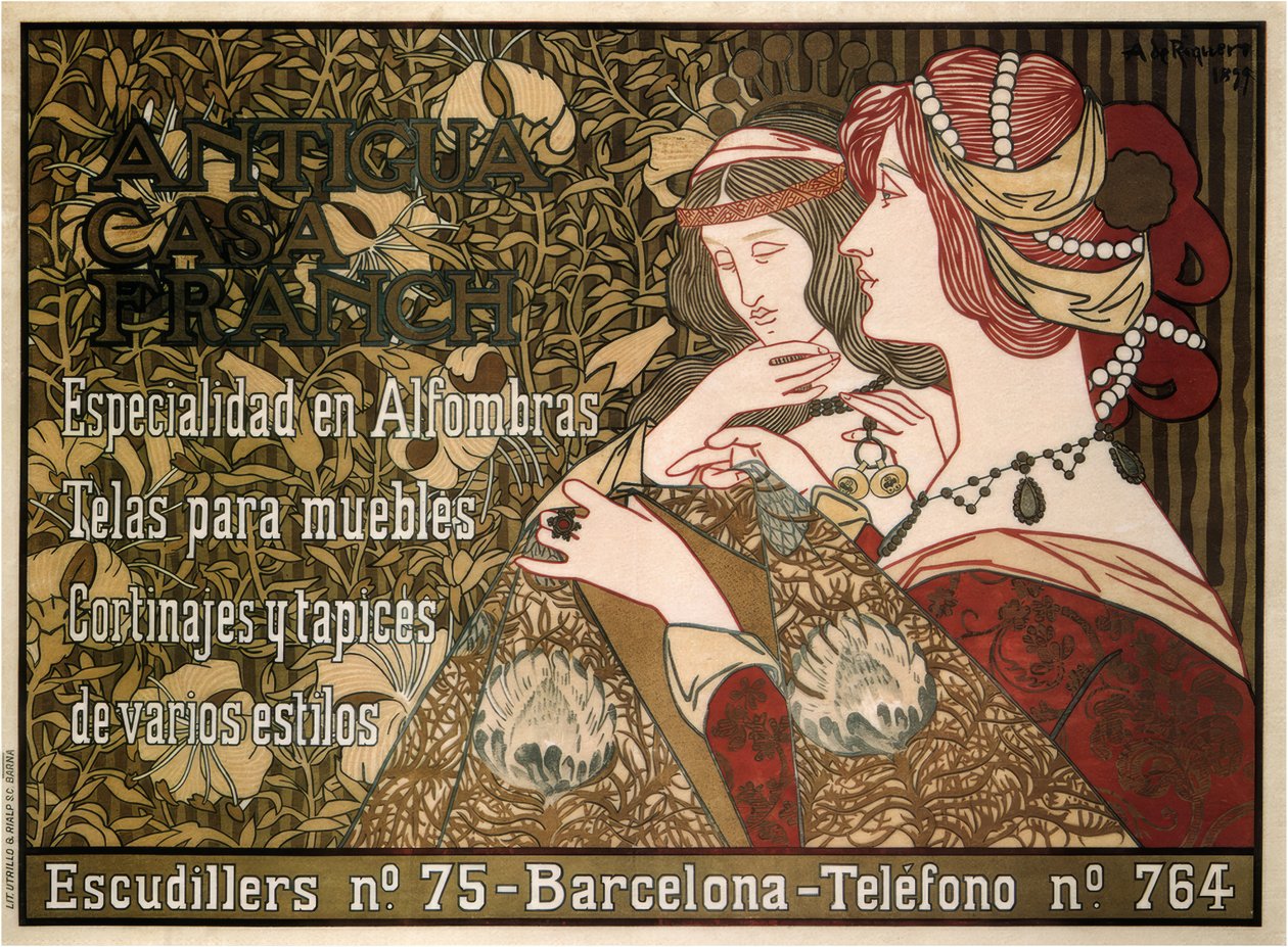 Gamla Franch House av Alejandro de Riquer