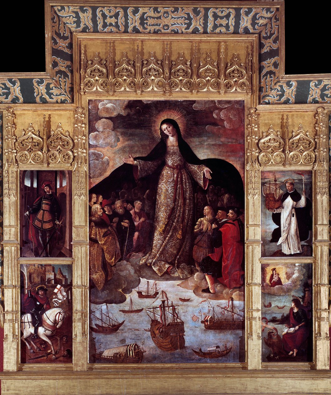 Sjöfararnas jungfru, 1505-36 av Alejo Fernandez