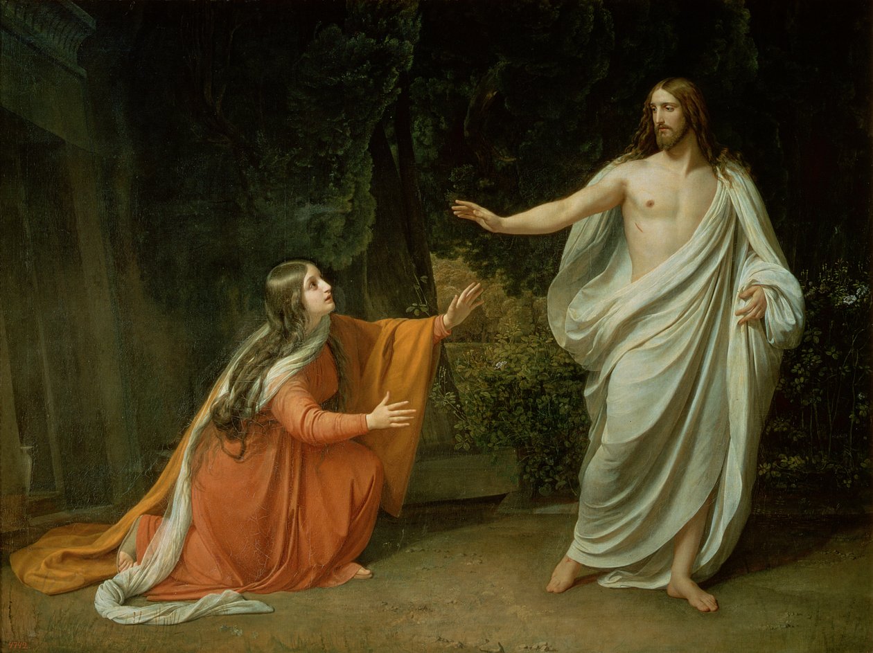 Kristi framträdande för Maria Magdalena, 1835 av Aleksandr Andreevich Ivanov