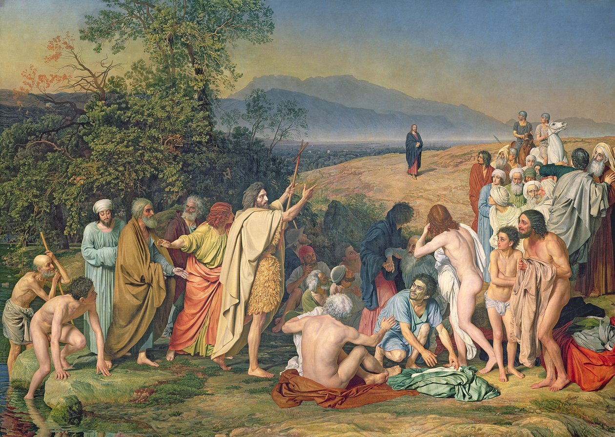 Kristi framträdande för folket (The Appearence of the Messias) 1837-57 av Aleksandr Andreevich Ivanov