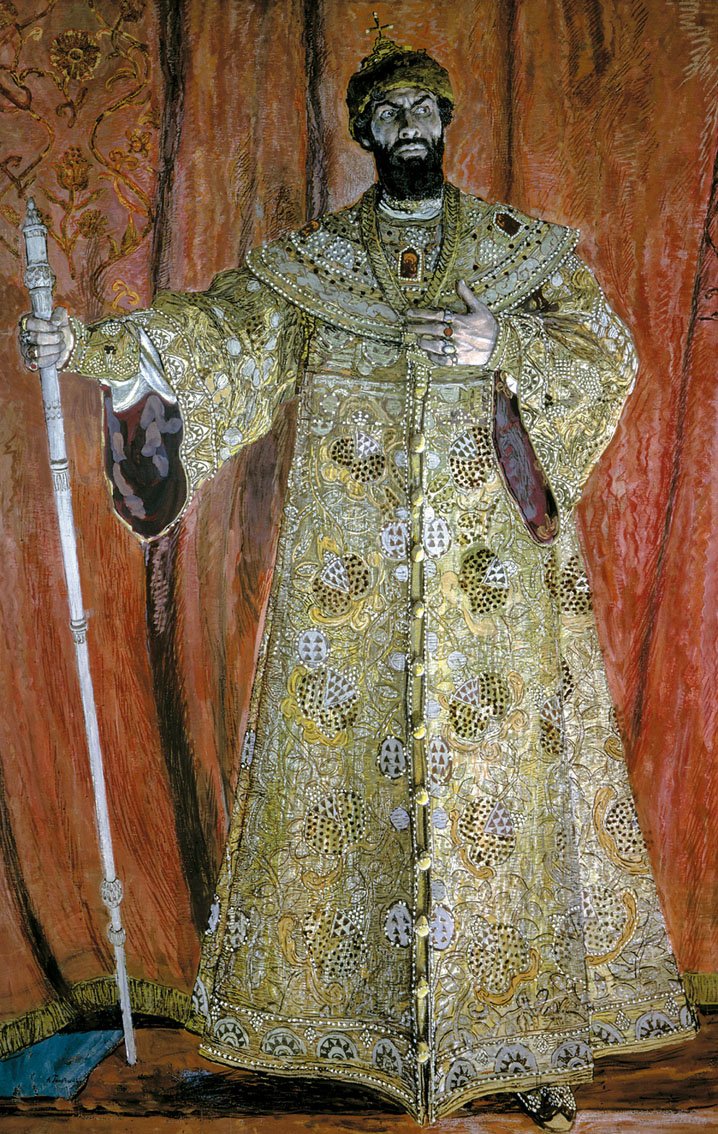 Portrait of Feodor Chaliapin as Boris Godunov  av Aleksandr Jakovlevic Golovin
