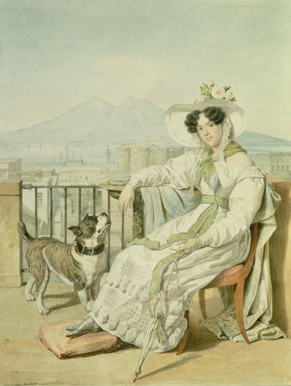 Porträtt av prinsessan Natalia Golitsin, 1822-26 av Aleksandr Pavlovich Bryullov