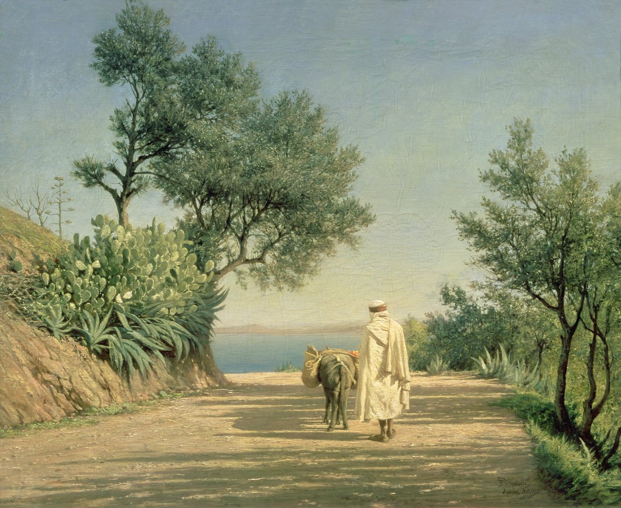 Vägen till havet, Algeriet, 1883 av Aleksandr Pavlovich Bryullov