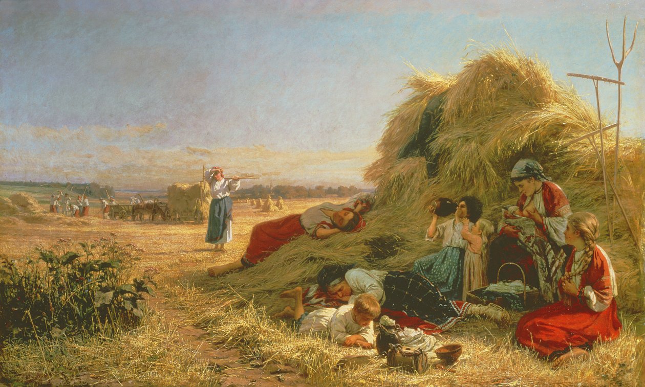 Arbeta på fälten av Aleksandr Pavlovich Bryullov