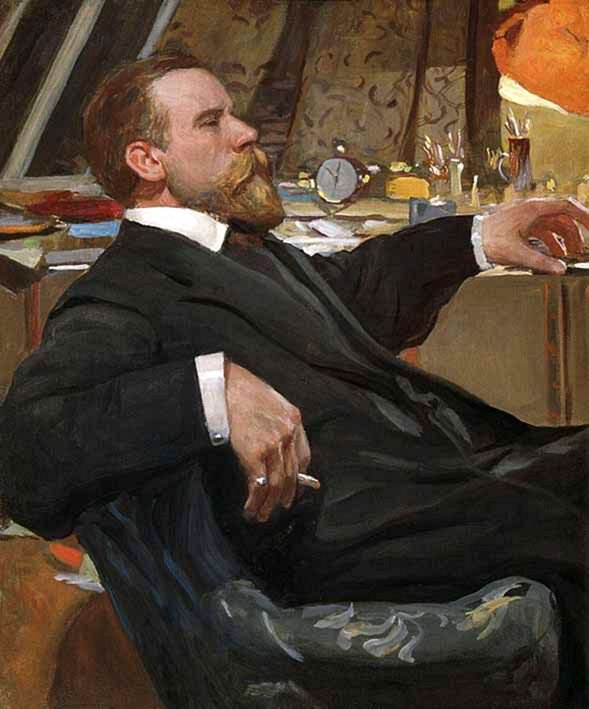  The Portrait of the Artist Ivan Goryushkin-Sorokopudovn:     -n  av Aleksandr Vakhrameev