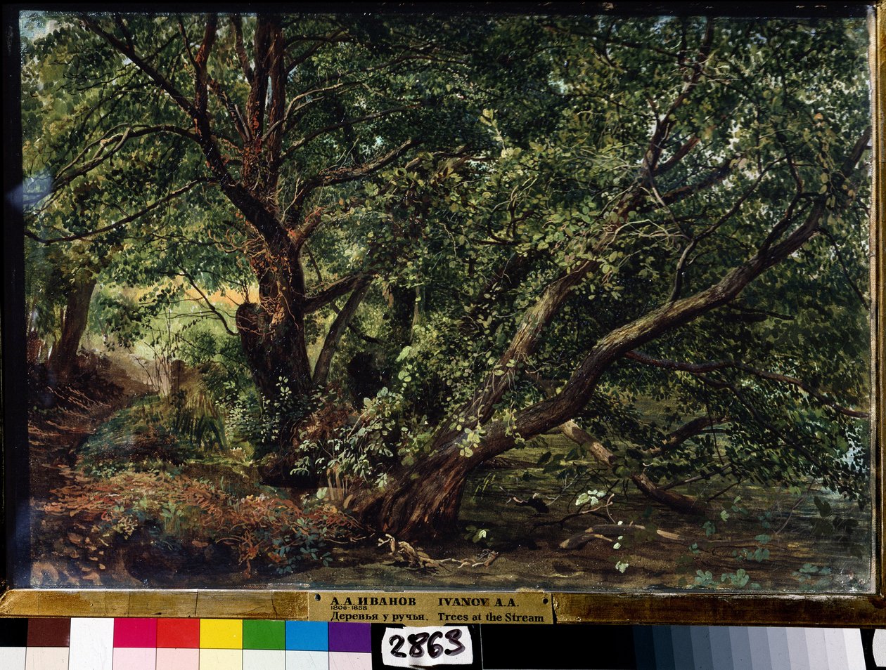 ""Flodens träd"" Målning av Alexander Ivanov (1806-1858) 1837 Ryska statens museum, Sankt Petersburg av Aleksandr Andreevich Ivanov