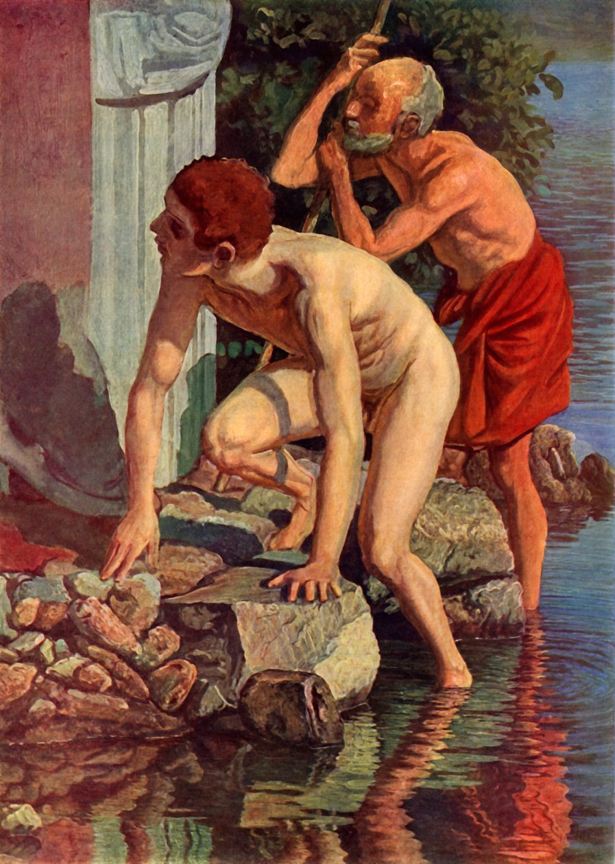 Skiss till bilden Kristus visar sig för massan, c1830-talet, 1965. av Aleksandr Ivanov
