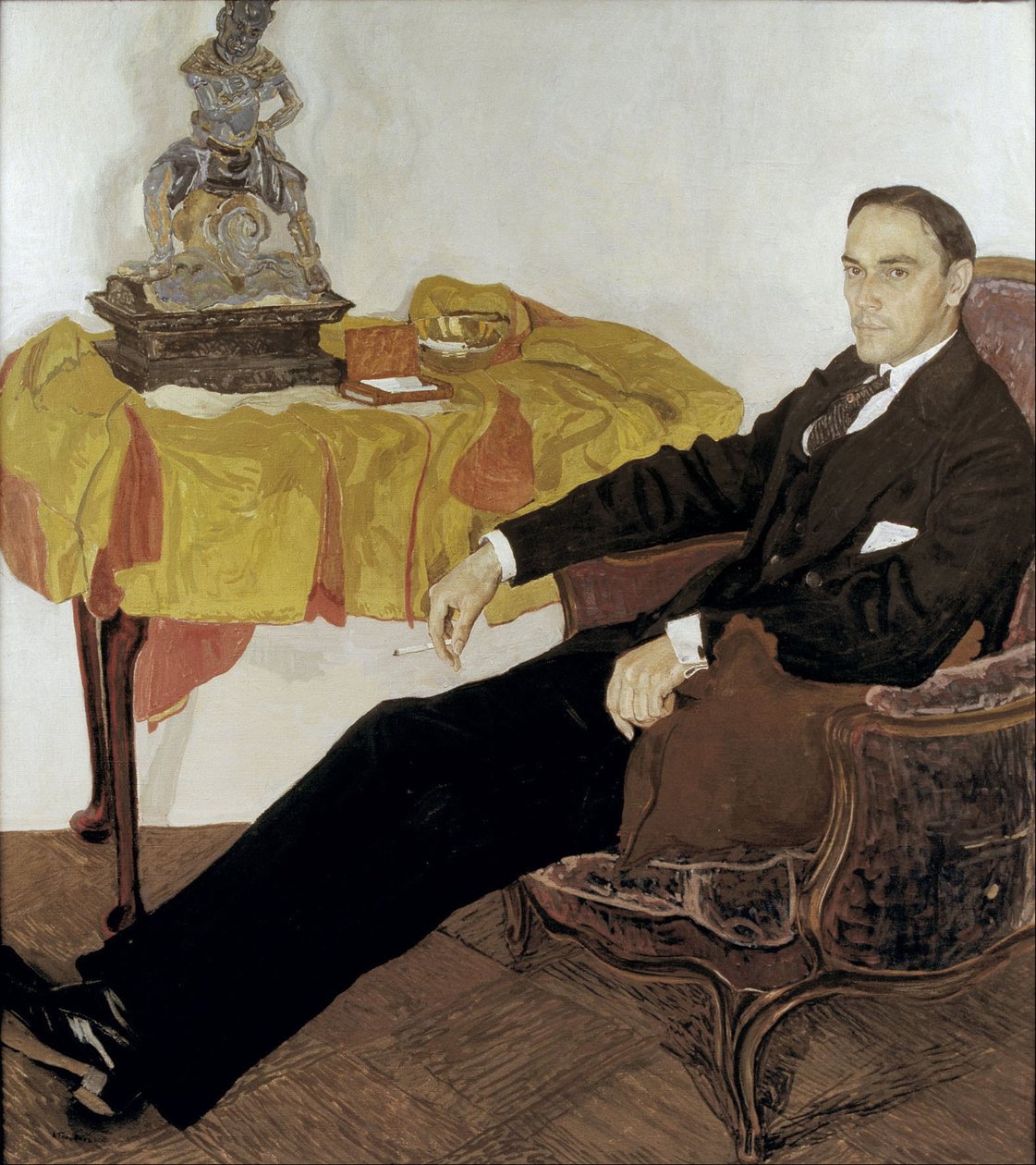 Porträtt av Mikhail Ivanovich Tereshchenko 1886-1956, 1911-1914 av Aleksandr Jakovlevic Golovin