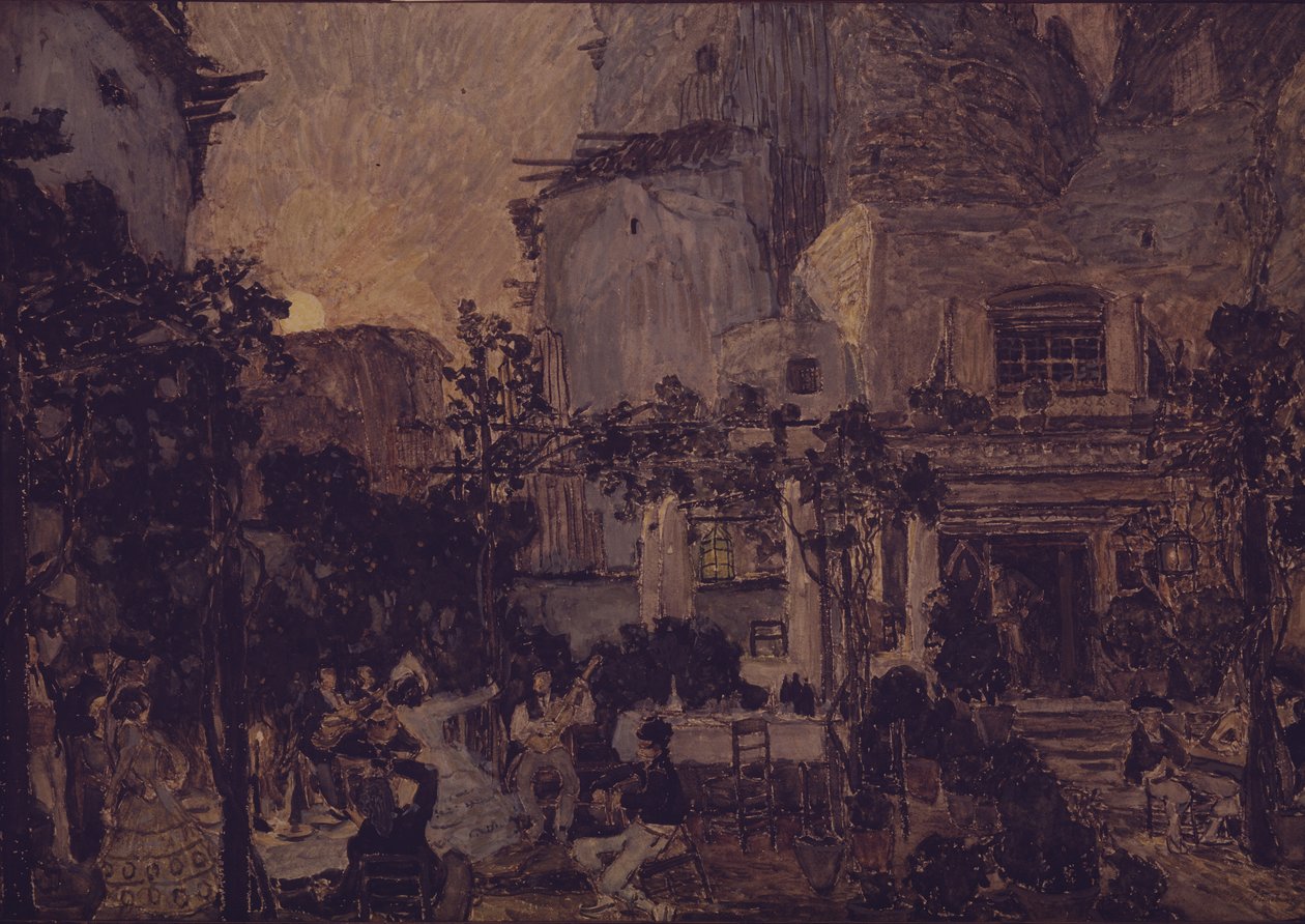 Scenografi för operan Carmen av G. Bizet, 1908 av Aleksandr Jakovlevic Golovin