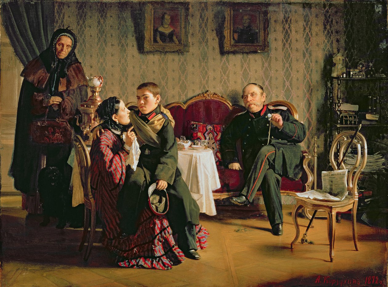 Avskedets dag, 1872 av Aleksei Ivanovich Korzukhin