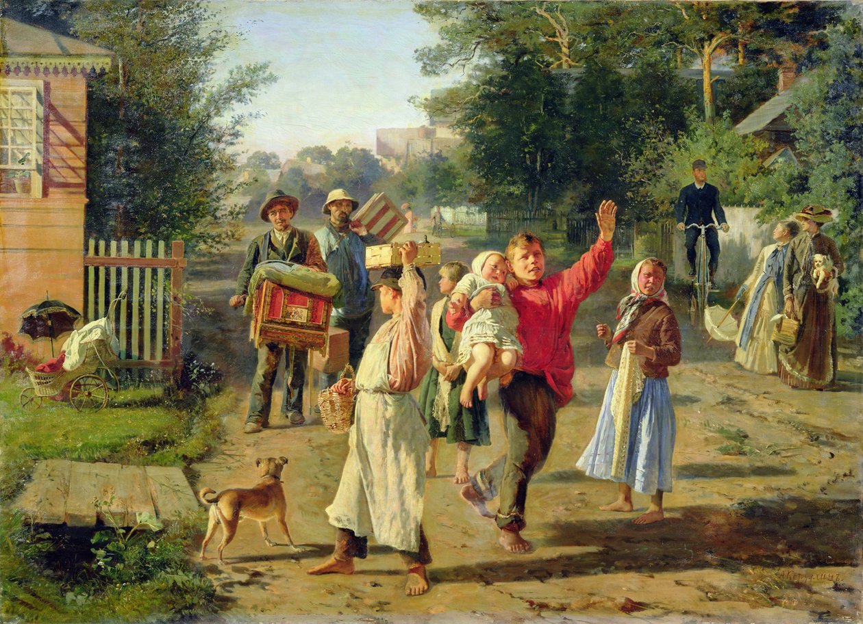 Petrusjka kommer, 1888 av Aleksei Ivanovich Korzukhin