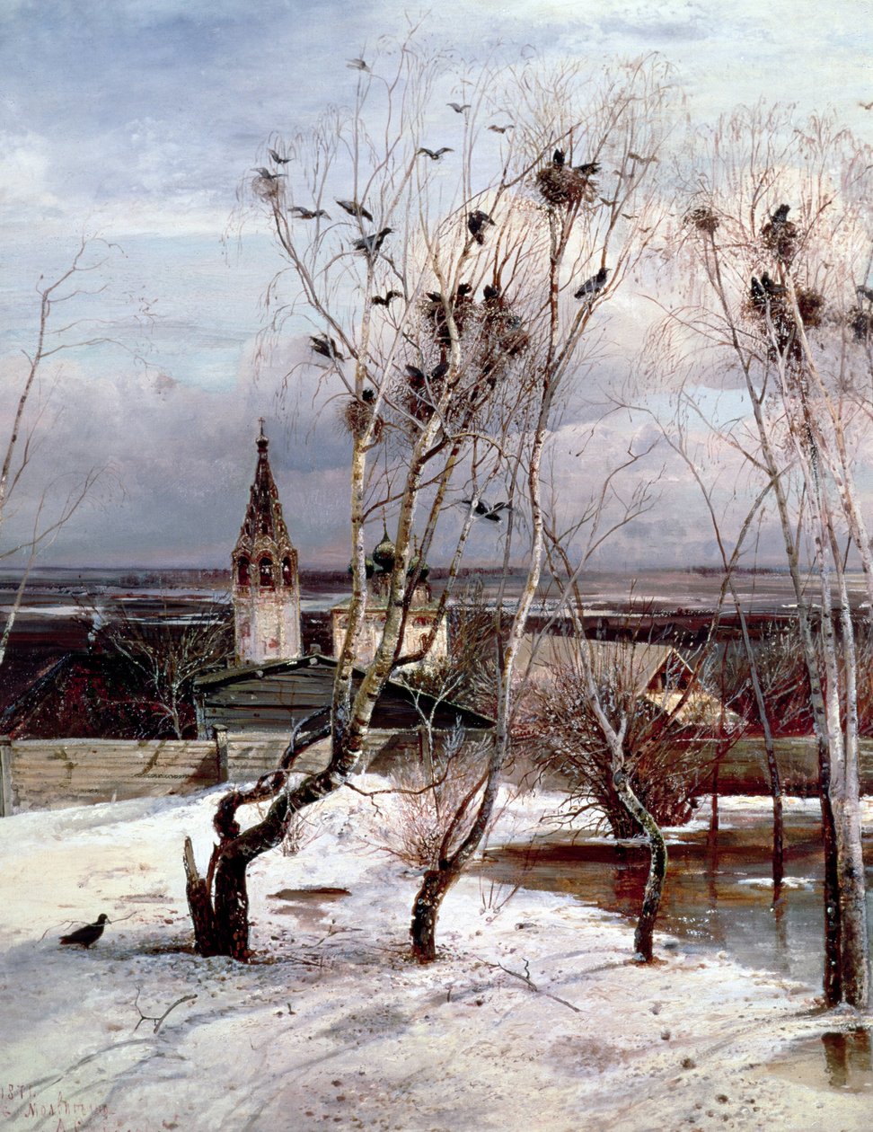 Rooks har återvänt, 1871 av Alexei Kondratjewitsch Sawrassow