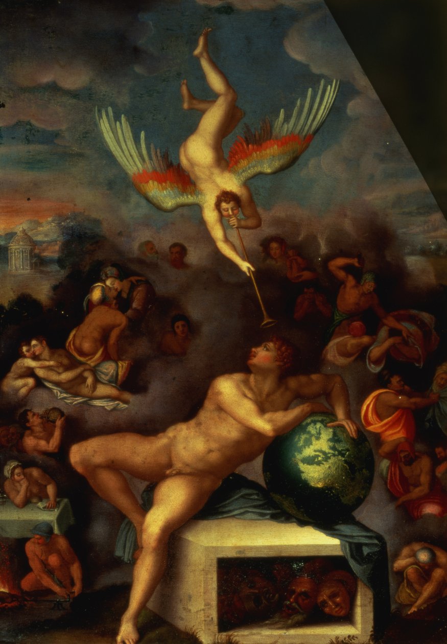 Allegori över livet (olja på koppar) av Alessandro Allori