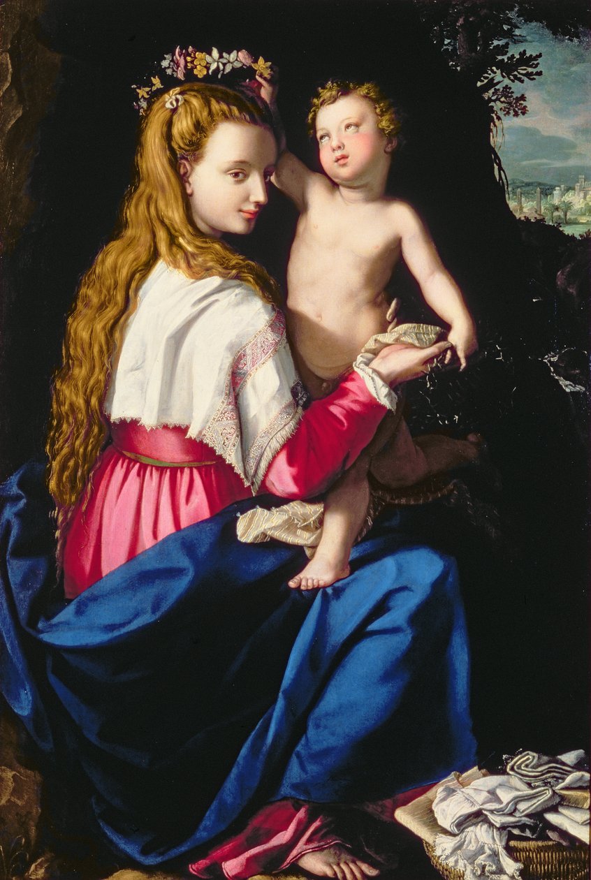 Madonna och barn av Alessandro Allori
